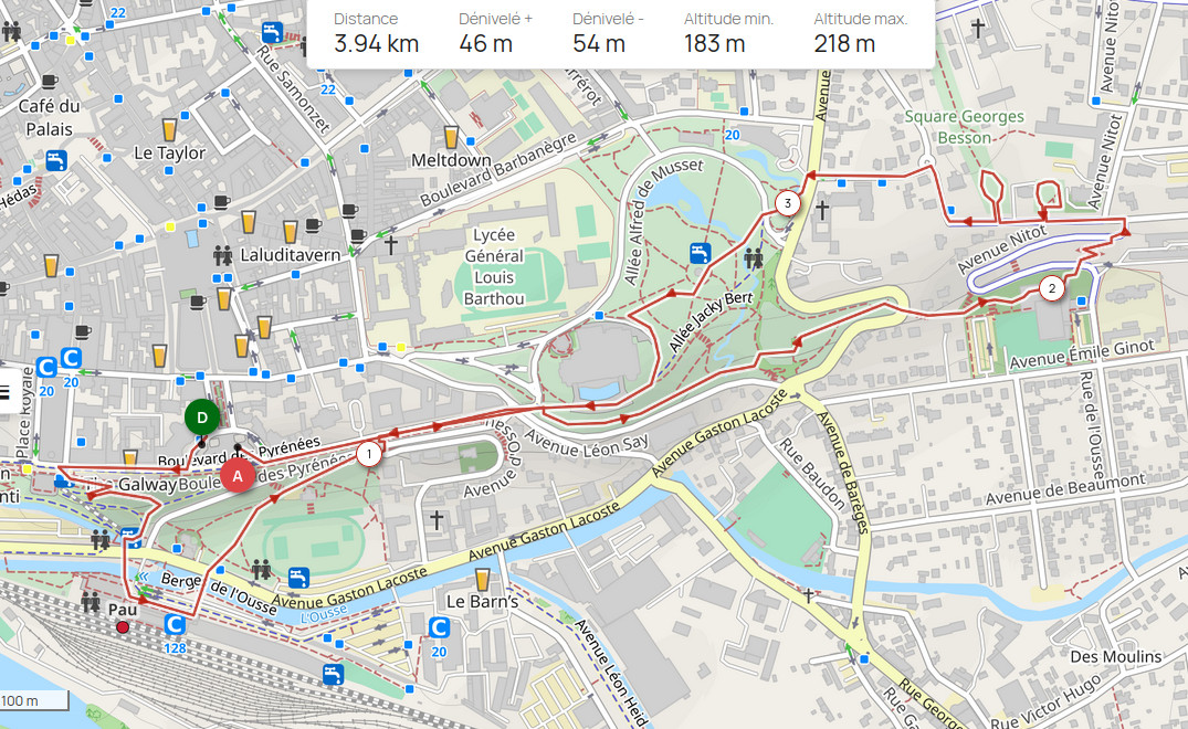 Ouvrir le parcours sur openrunner