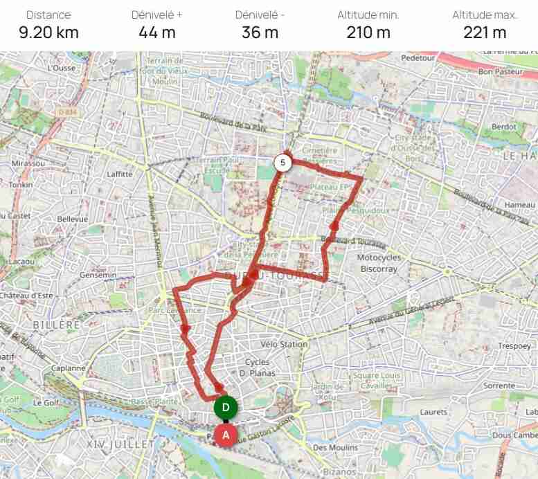 Ouvrir le parcours sur openrunner