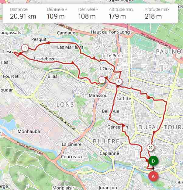 Ouvrir le parcours sur openrunner