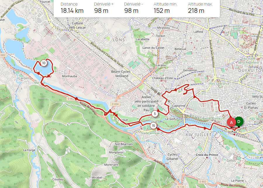 Ouvrir le parcours sur openrunner